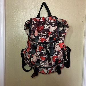 Harley Quinn drawstring backpack